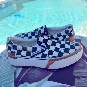 Vans Checkerboard Platform slip ons